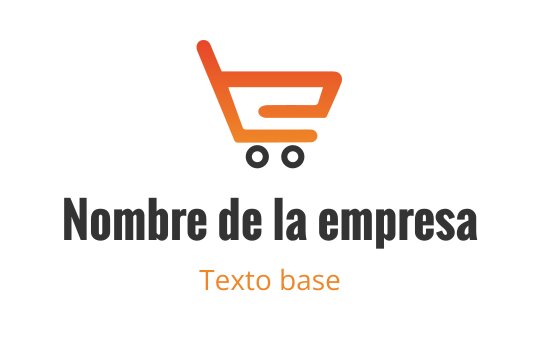 Diseño de logo de carrito de compras moderno en naranja y negro