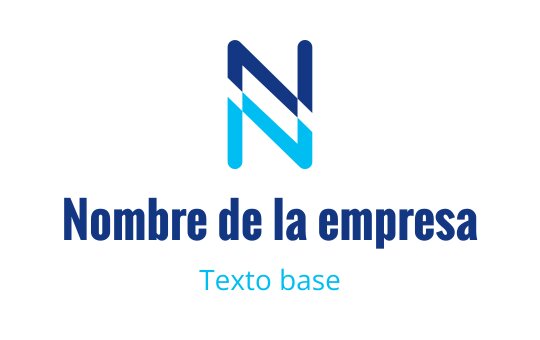 Diseño de logo moderno en azul y verde azulado con una letra N estilizada