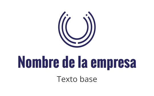 Diseño de logo circular moderno con líneas curvas en azul profundo