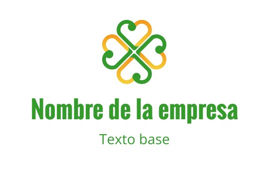 Diseño de logo de corazón entrelazado en verde y amarillo moderno