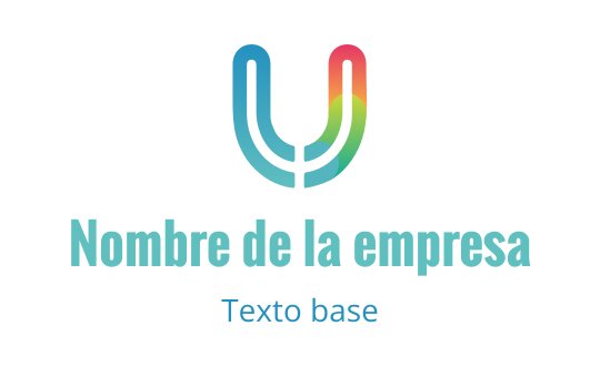 Diseño de logo moderno con una letra U estilizada en colores vibrantes