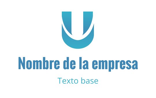 Diseño de logo moderno en azul con una letra U estilizada y una sonrisa