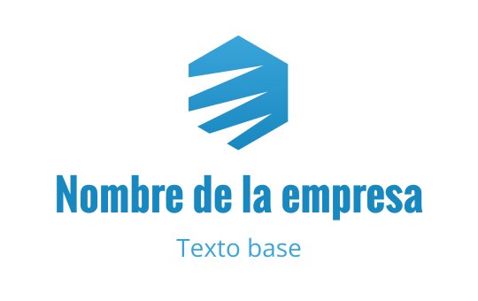 Diseño de logo moderno en azul con forma hexagonal y líneas dinámicas