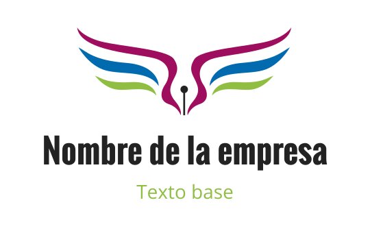 Diseño de logo de alas coloridas con líneas fluidas en rosa y azul
