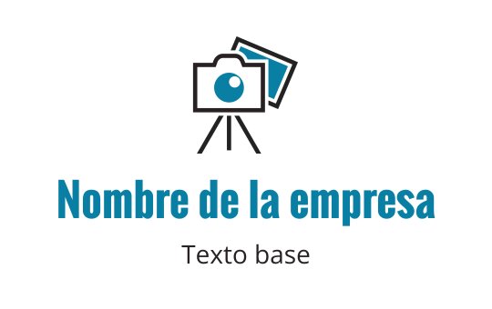 Diseño de logo moderno de cámara con trípode y acentos azules