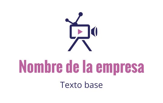 Diseño de logo creativo con una cámara de video y un botón de reproducción