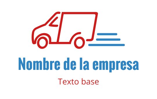 Diseño de logo de furgoneta de entrega dinámica en colores rojo y azul