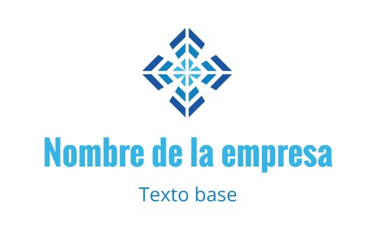 Diseño de logo geométrico moderno en azul con motivos de flechas