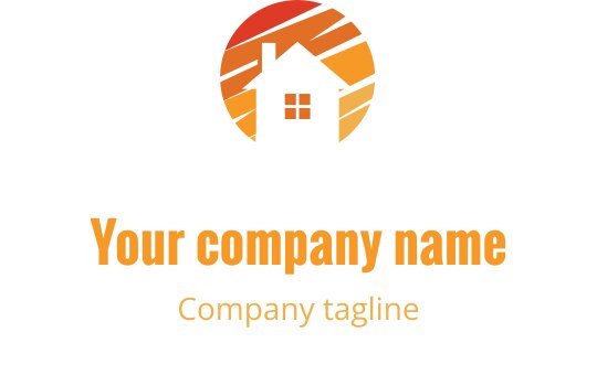 Diseño de logo vibrante con un tema festivo en coral y dorado