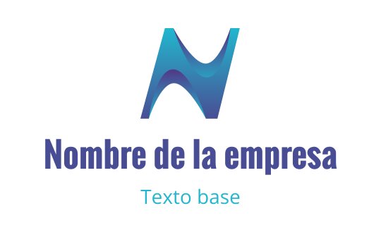 Diseño de logo moderno en azul y verde azulado con elementos de olas fluidas