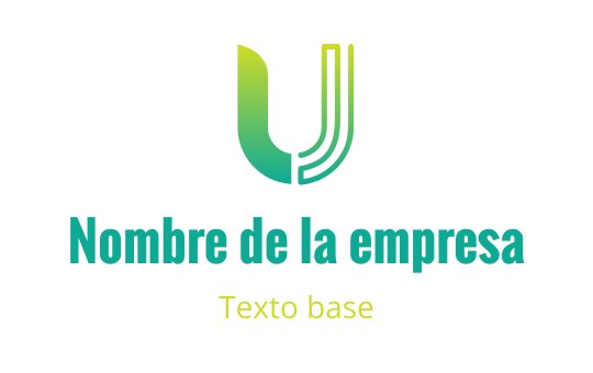 Diseño de logo moderno con una letra U verde estilizada y líneas curvas