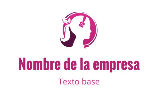 Diseño de logo elegante con la silueta de una mujer y una flor