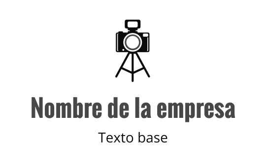 Diseño de logo minimalista de cámara con trípode y lente circular