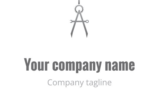Diseño de logo minimalista con una brújula y la letra A estilizada