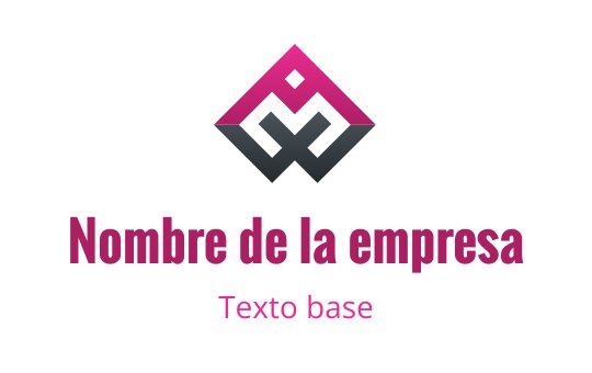 Diseño de logo moderno y geométrico con forma de diamante rosa y gris