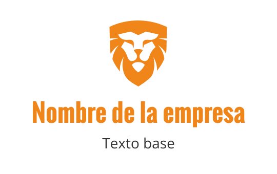 Diseño de logo de león naranja para la industria del tigre, con un estilo audaz y moderno.