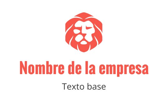 Diseño de logo de cabeza de león audaz en colores rojo y negro