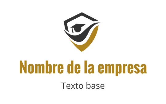 Diseño de logo moderno de escudo con un birrete y acentos dorados