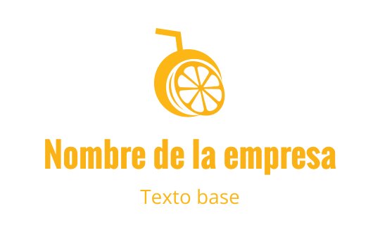 Diseño de logo creativo de cítricos naranjas con una pajilla y fruta en rodajas