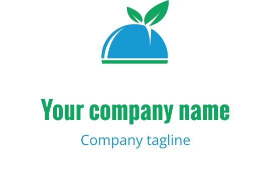 Diseño de logo moderno en azul y verde azulado con campanas estilizadas