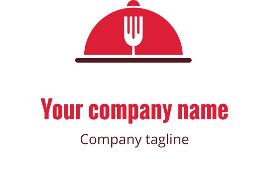 Diseño de logo elegante en color burdeos con campanas estilizadas y un toque moderno