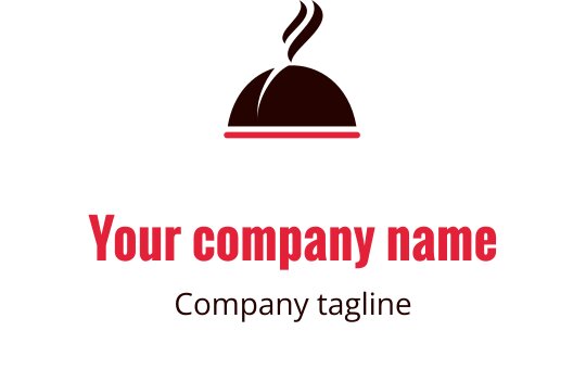 Diseño de logo elegante en color burdeos con campanas estilizadas y un toque moderno