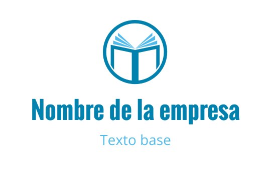 Diseño de logo moderno con un libro abierto dentro de un contorno circular