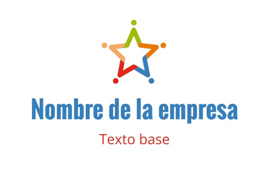 Diseño de logo de estrella colorida con puntos interconectados y texto en negrita