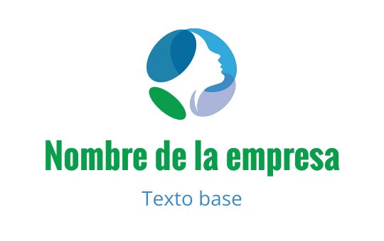 Diseño de logo moderno con una silueta de perfil dentro de una forma circular