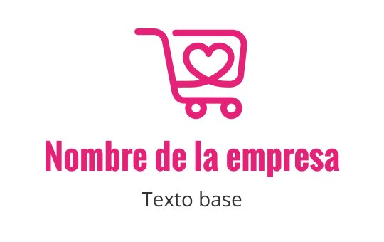 Diseño de logo de carrito de compras juguetón con un símbolo de corazón en rosa
