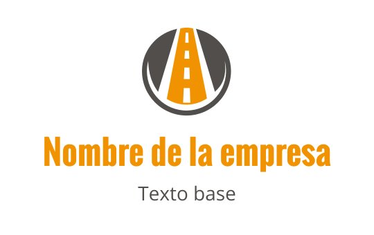 Diseño de logo moderno con una carretera estilizada dentro de una forma circular