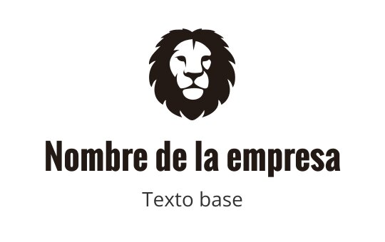 Diseño de logo de cabeza de león audaz en tonos marrones oscuros