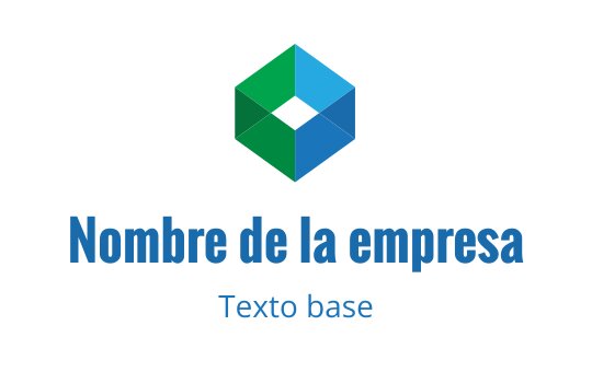 Diseño de logo moderno y geométrico con forma hexagonal verde y azul