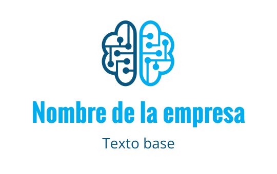 Diseño de logo moderno de cerebro azul con patrones de circuitos