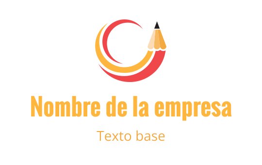 Diseño de logo creativo con un lápiz y un remolino de colores circular