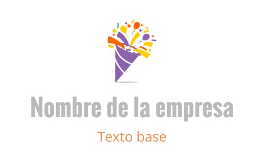 Diseño de logo de sombrero de fiesta colorido con confeti y estrellas