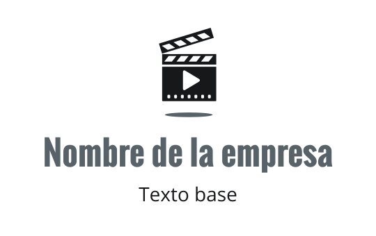Diseño de logo moderno de claqueta de cine con elemento de botón de reproducción