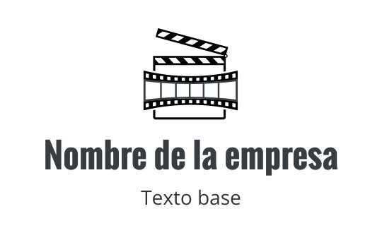 Diseño de logo limpio con una línea curva sobre texto en negrita