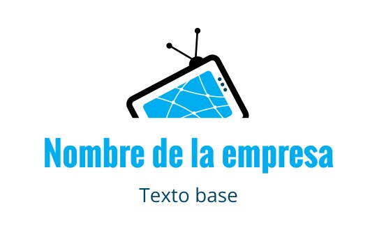 Diseño de logo moderno en azul con una forma geométrica y líneas