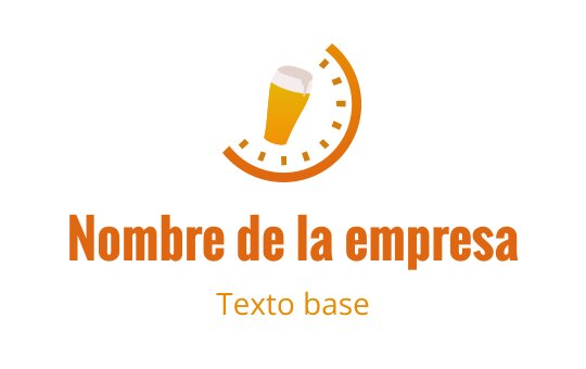 Diseño de logo moderno con elementos de vaso de cerveza y reloj circular