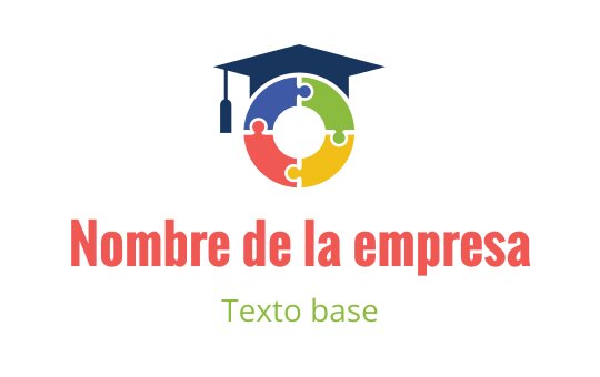 Diseño de logo de pieza de rompecabezas colorida con un birrete encima
