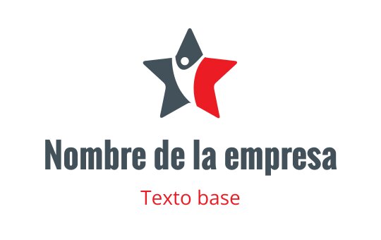 Diseño de logo creativo de estrella con un bolígrafo y acentos rojos