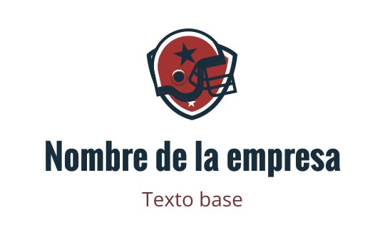 Diseño de logo audaz con un casco de fútbol dentro de un escudo