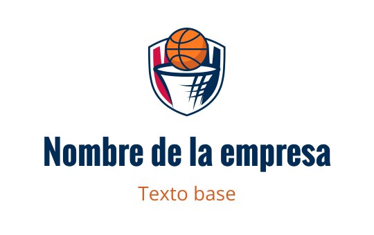 Diseño de logo de baloncesto audaz con un aro y una pelota naranja
