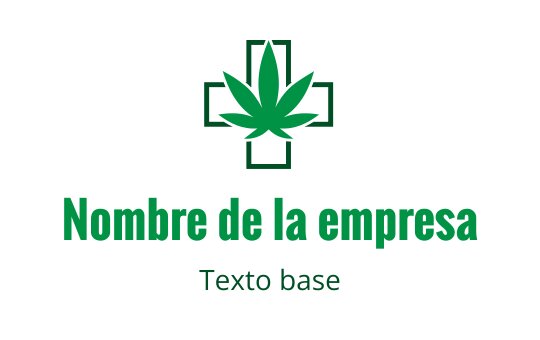 Diseño de logo de hoja verde con fondo de cruz médica