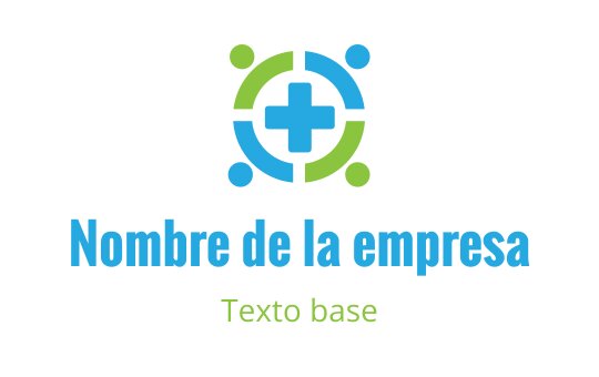 Diseño de logo moderno con forma circular, signo de más y colores vibrantes