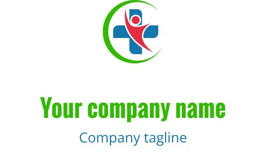 Diseño de logo vibrante con figuras abstractas en rojo, verde azulado y lima