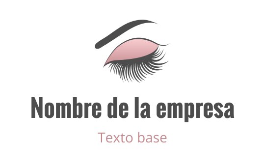 Diseño de logo de ojo elegante con suaves acentos en rosa y negro