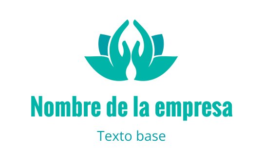 Diseño de logo de loto en teal elegante con pétalos estilizados y elementos de llama