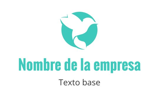 Diseño de logo moderno con un pájaro estilizado en turquesa y verde